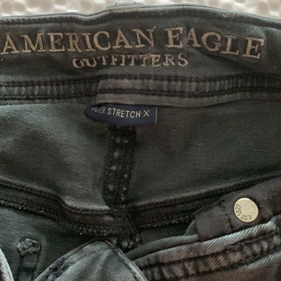 American eagle outfitters, mini skirt, super stretch, small/medium, zip down - Picture 2 of 9